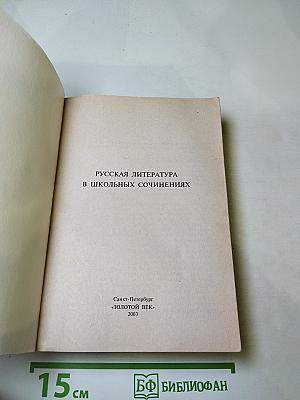 Русская литература в школьных сочинениях