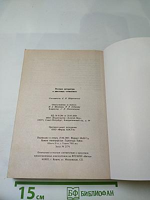 Русская литература в школьных сочинениях