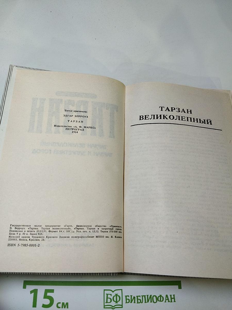 Тарзан великолепный, Тарзан и запретный город