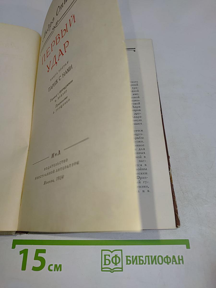 Первый удар. Книга третья