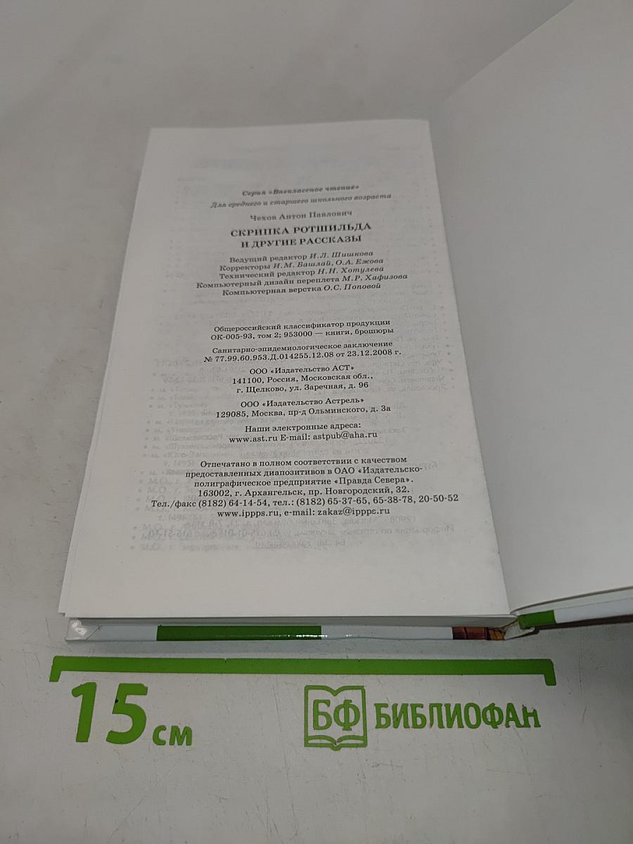 Скрипка Ротшильда и другие рассказы