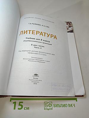 Литература. Учебник для 8 класса. Часть 2