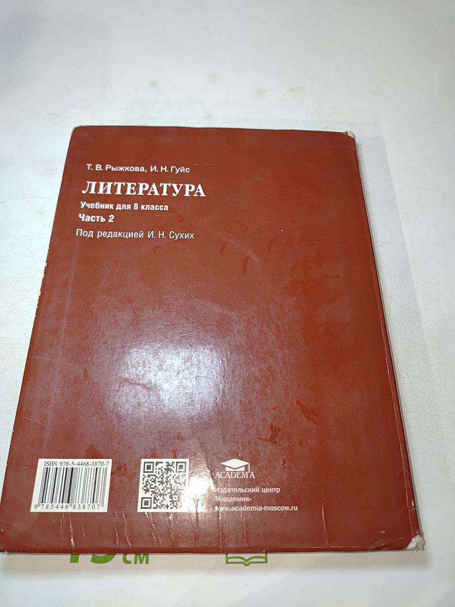 Литература. Учебник для 8 класса. Часть 2