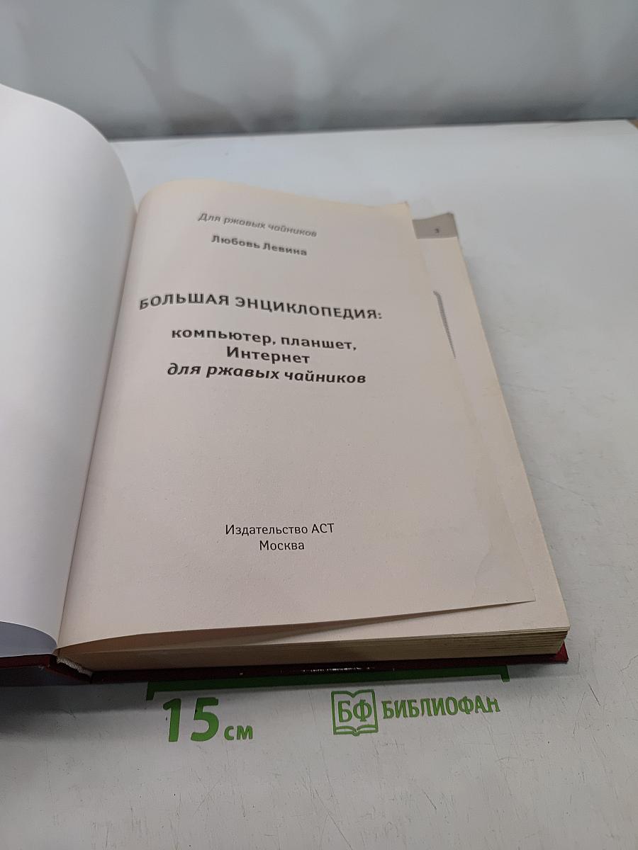 Большая энциклопедия: компьютер, планшет, Интернет для ржавых чайников