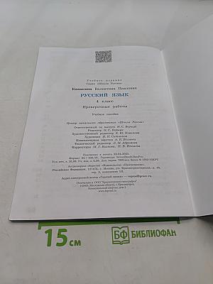 Русский язык. Проверочные работы. 4 класс