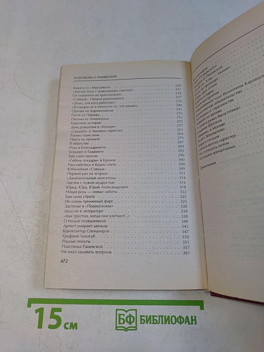 Разговоры с Раневской