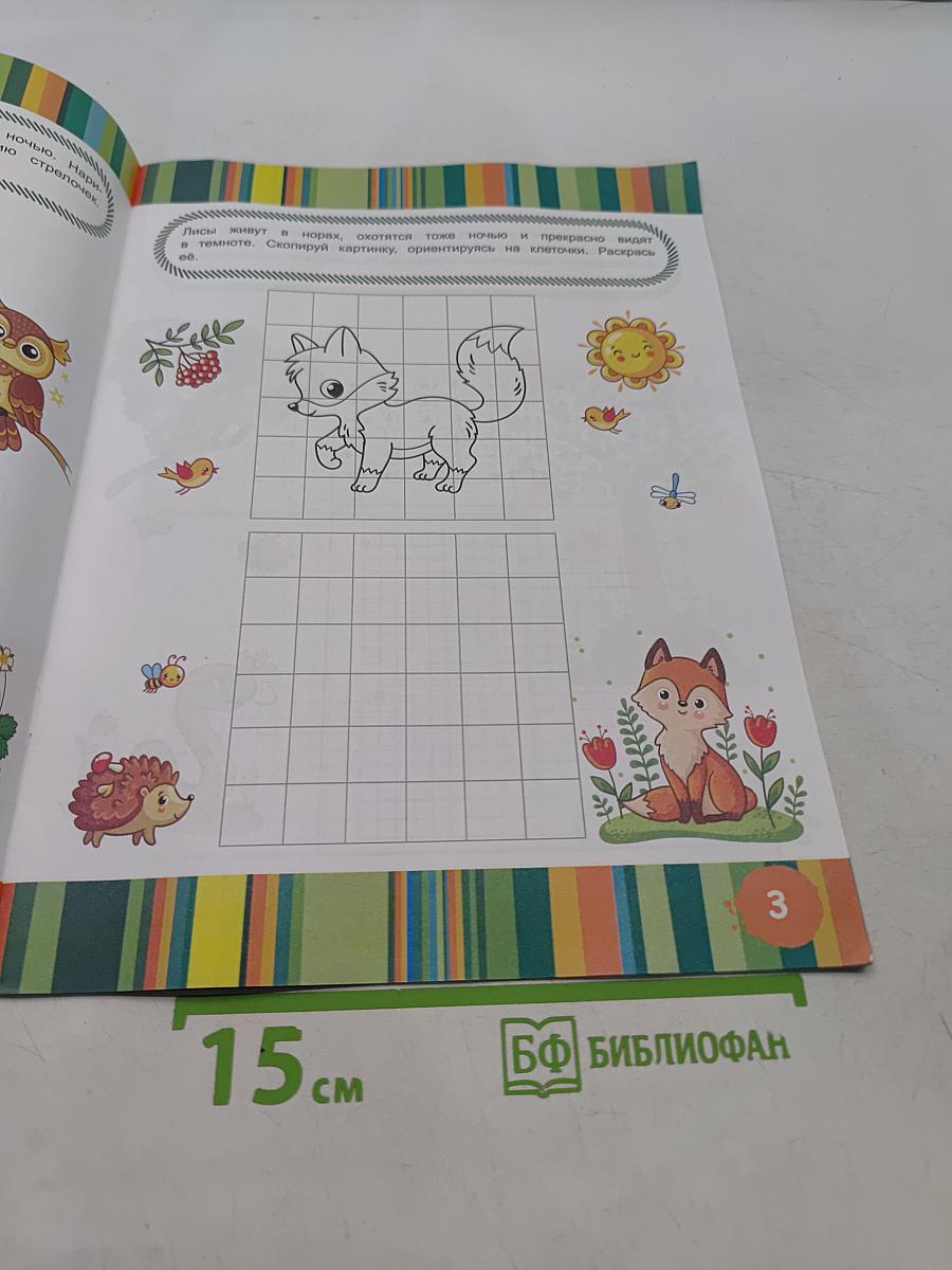 Графические диктанты. Рисуем по клеточкам. Лесные животные