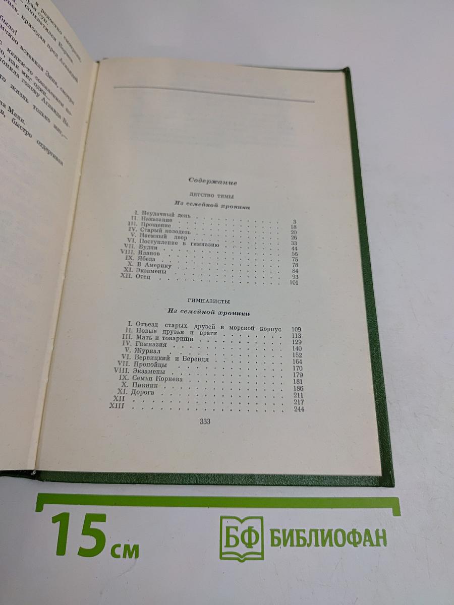Детство Темы. Гимназисты