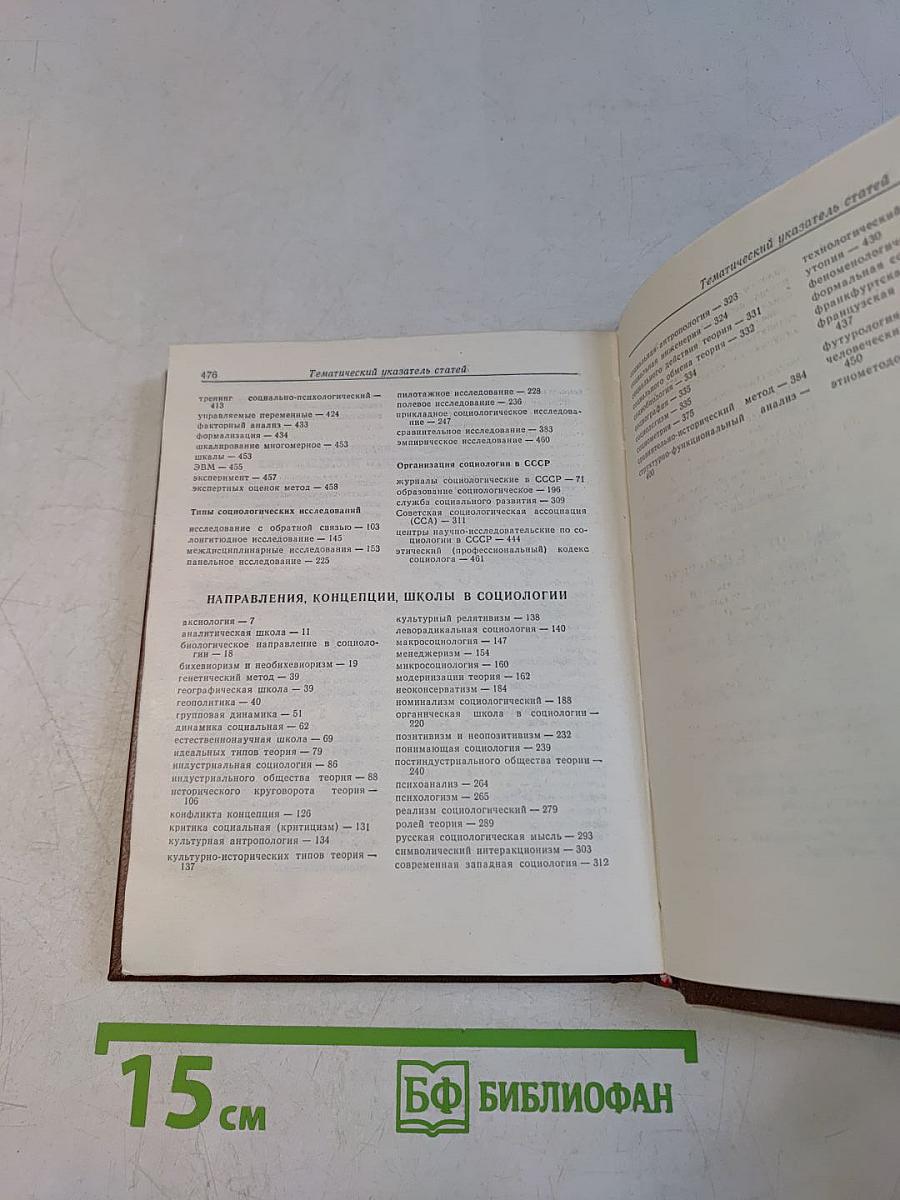 Краткий словарь по социологии