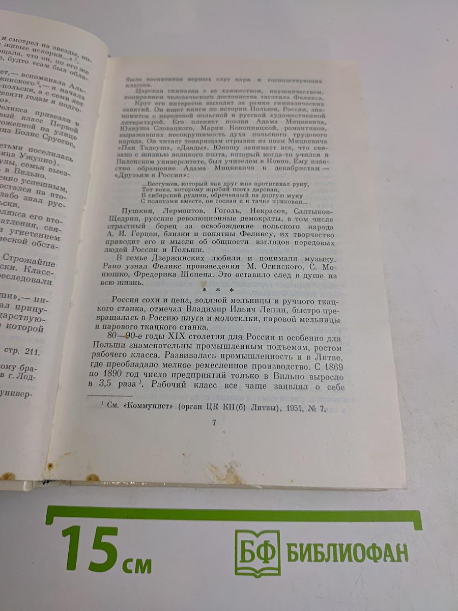 Ф. Э. Дзержинский. Биография