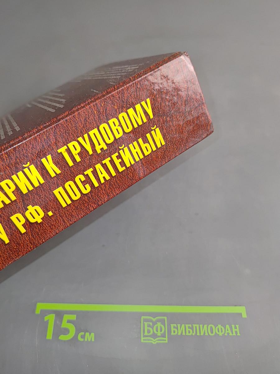 Комментарий к Трудовому кодексу Российской Федерации (постатейный)