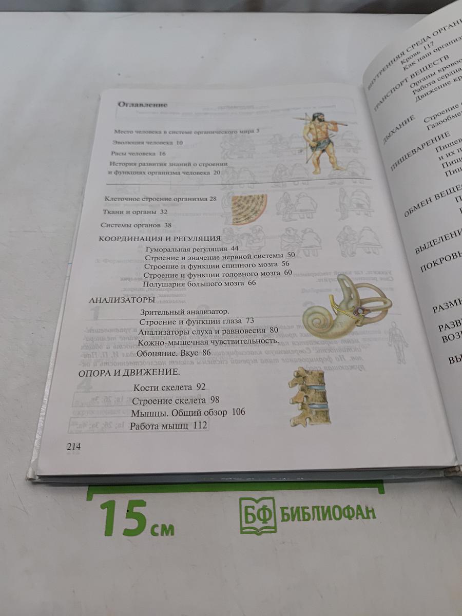Биология. Человек. 8 класс