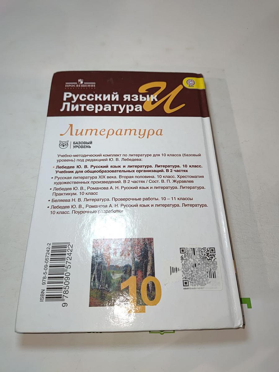 Русский язык и литература. Литература. 10 класс. Часть 2