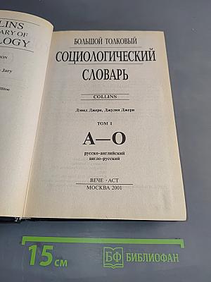Большой толковый социологический словарь. Том 1 (А-О)