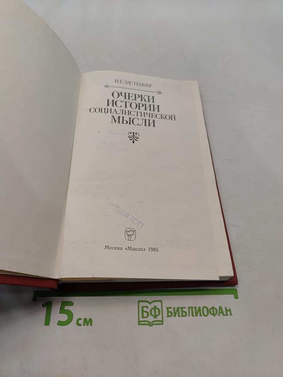 Очерки истории социалистической мысли