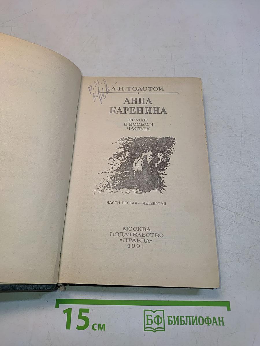Анна Каренина. Роман в восьми частях. Часть первая – четвертая