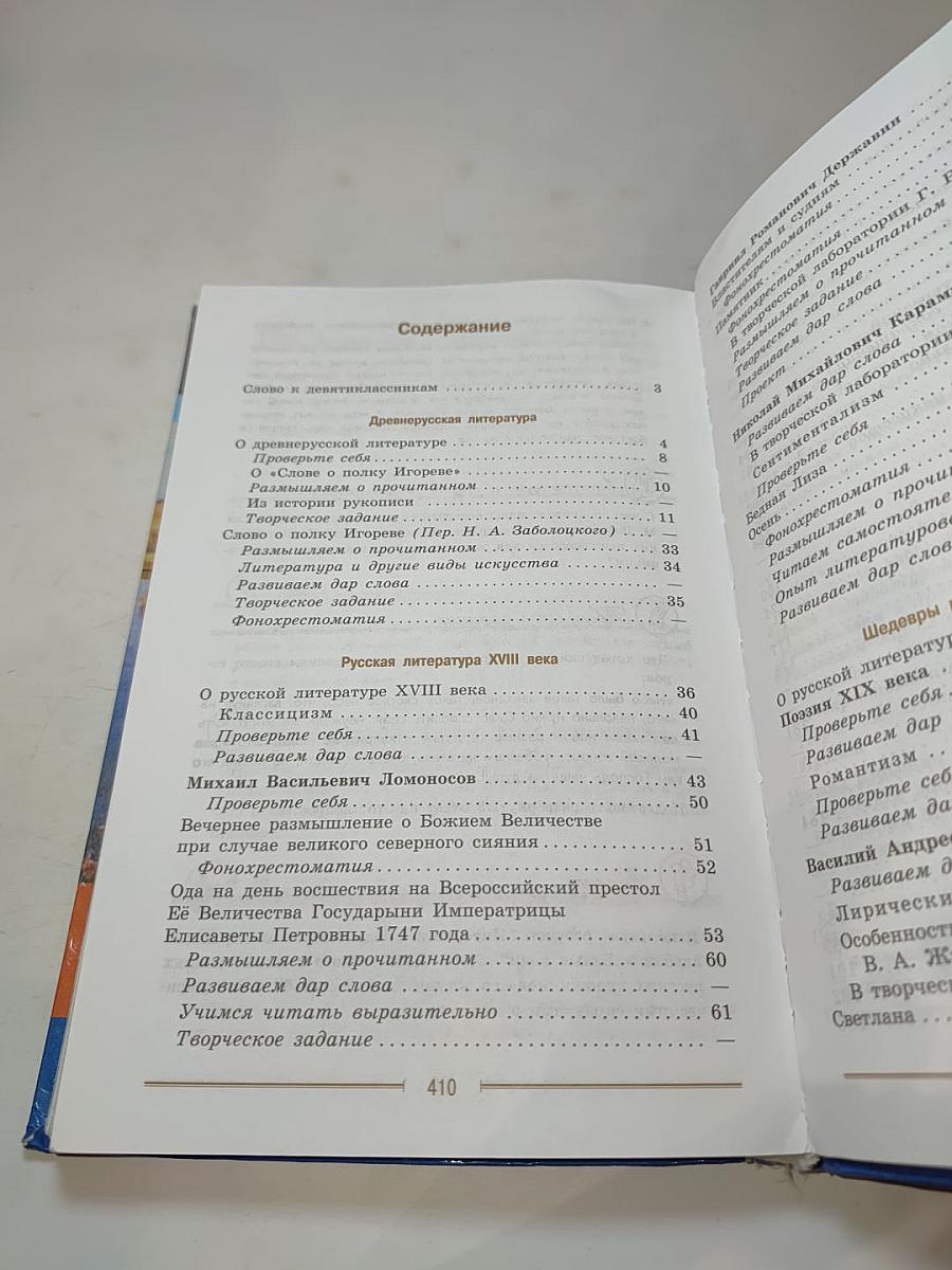Литература 9 класс учебник Часть 1