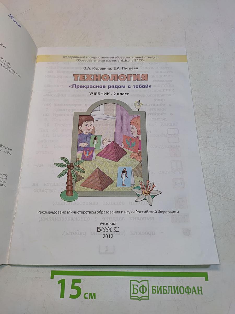 Технология. Прекрасное рядом с тобой. Учебник. 2 класс