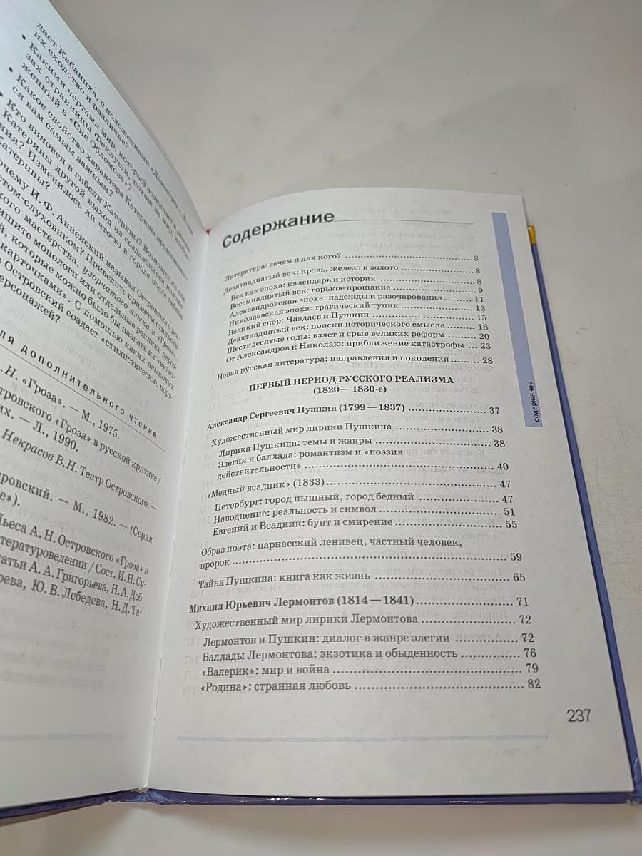 Русский язык и литература. Литература. 10 класс, базовый уровень, часть 1