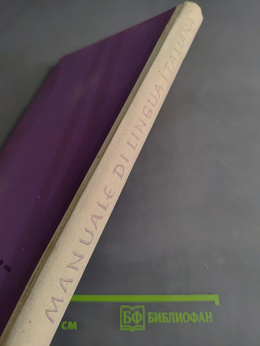 Manuale di lingua italiana