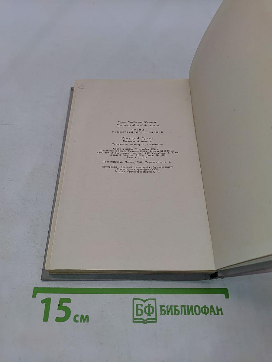 Формы общественного сознания
