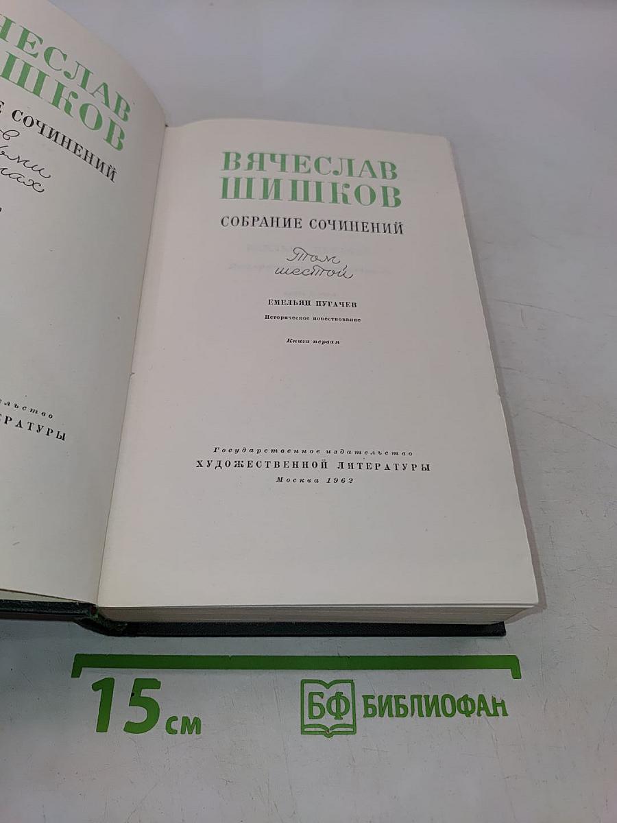 Собрание сочинений. Том шестой. Емельян Пугачев. Историческое повествование. Книга первая