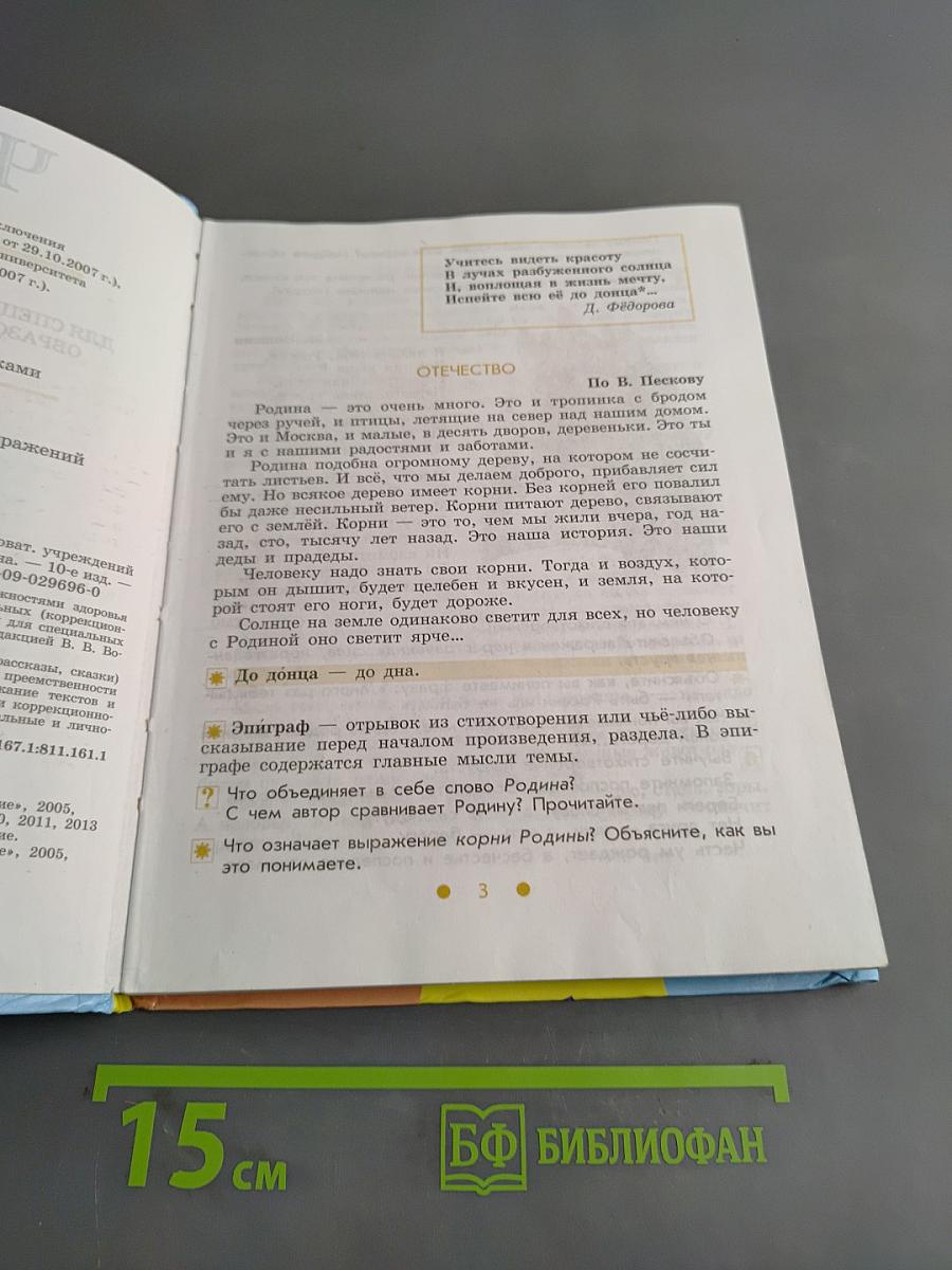 Чтение. 6 класс