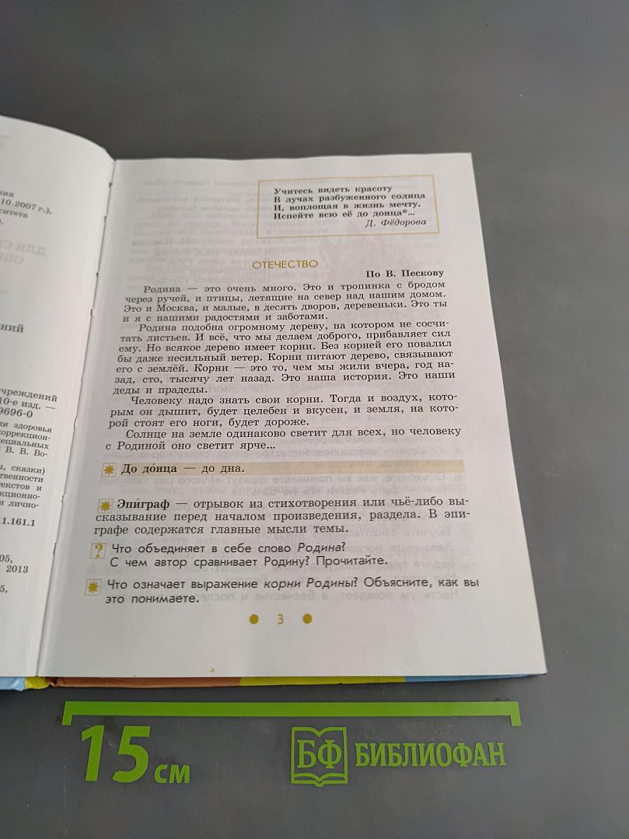 Чтение. 6 класс