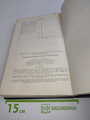 Школьный толковый словарь русского языка