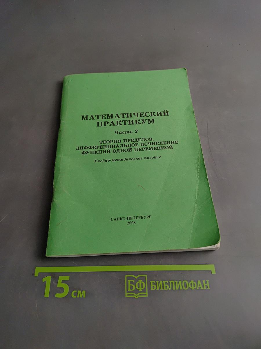 Математический практикум. Часть 2. Теория пределов, дифференциальное и интегральное исчисление функции одной переменной