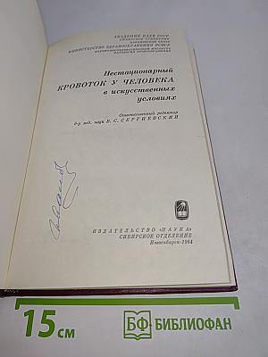 Нестационарный кровоток у человека в искусственных условиях