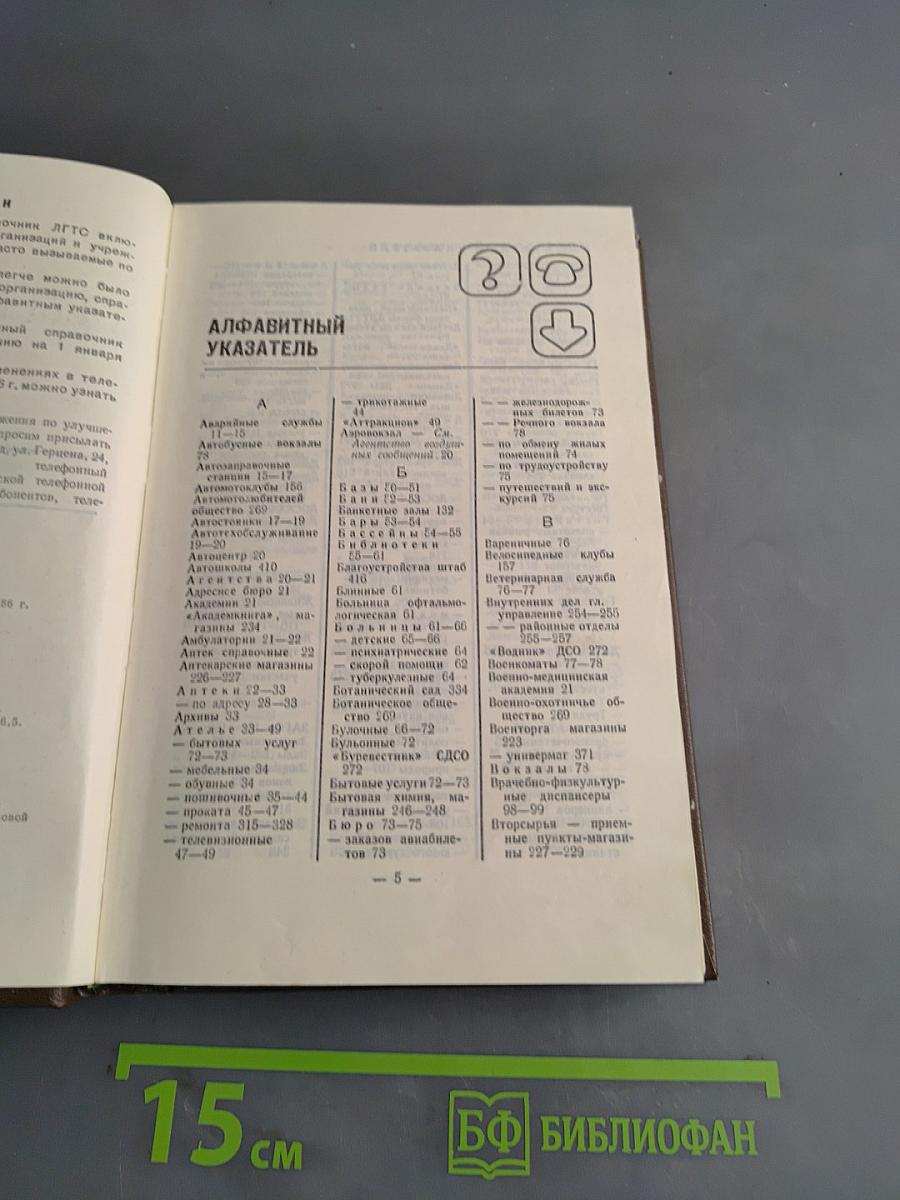 Краткий телефонный справочник ЛГТС 86