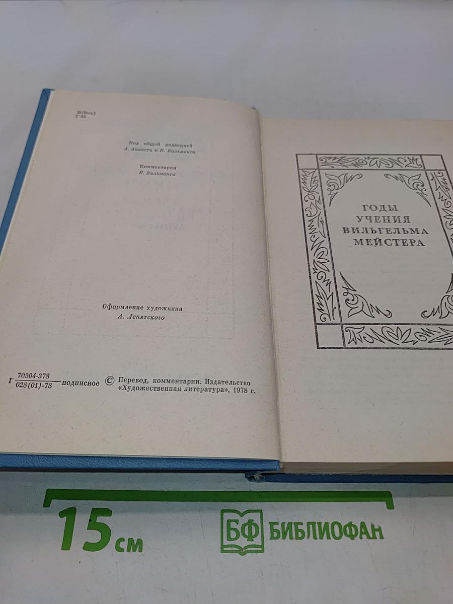 Годы учения Вильгельма Мейстера