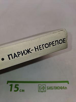Париж — негорелое...