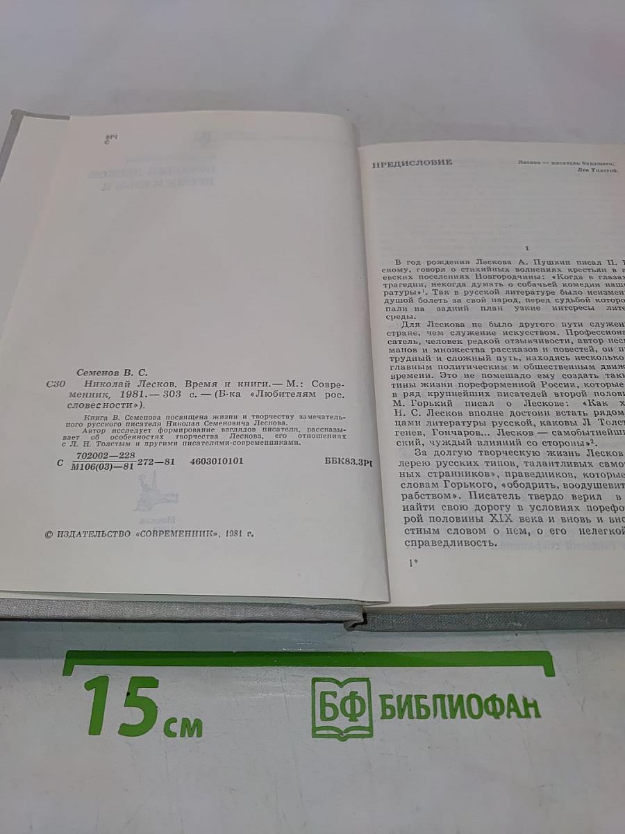 Николай Лесков. Время и книги