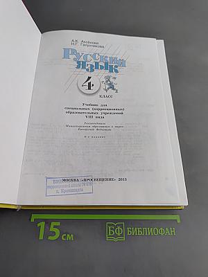 Русский язык. Учебник для 4 класса специальных (коррекционных) образовательных учреждений VIII вида