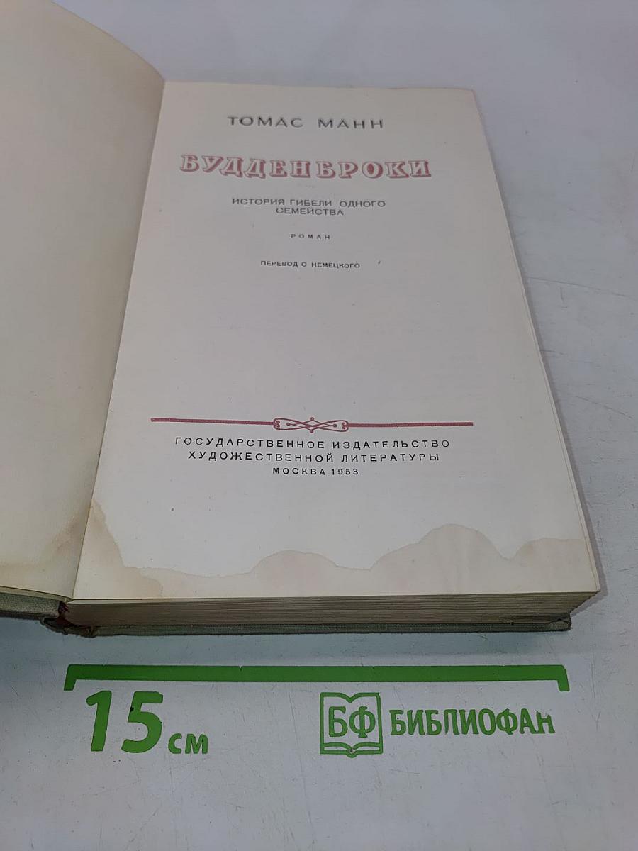 Будденброки. История гибели одного семейства