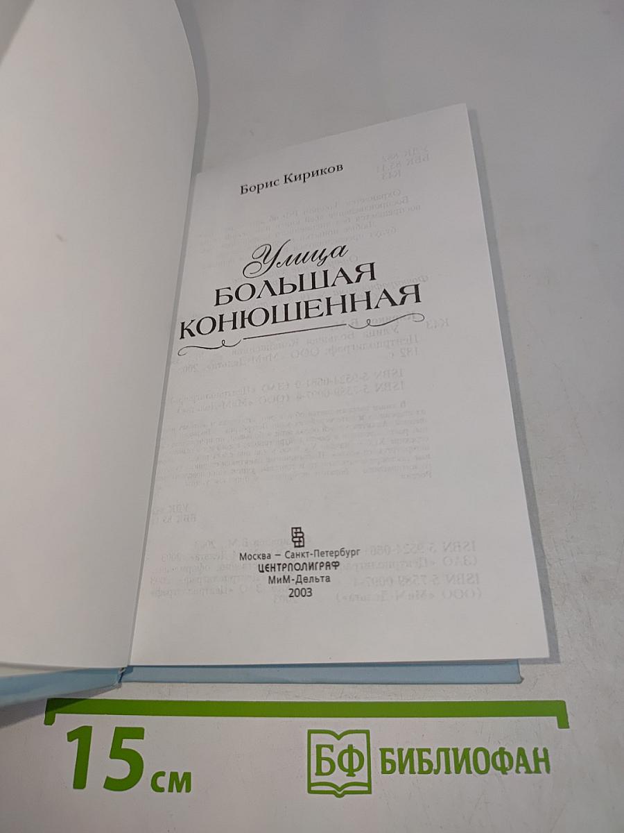Улица Большая Конюшенная
