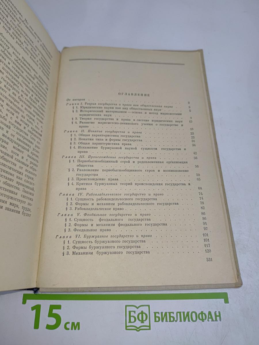 Теория государства и права