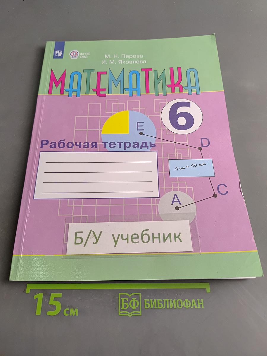Математика. Рабочая тетрадь. 6 класс