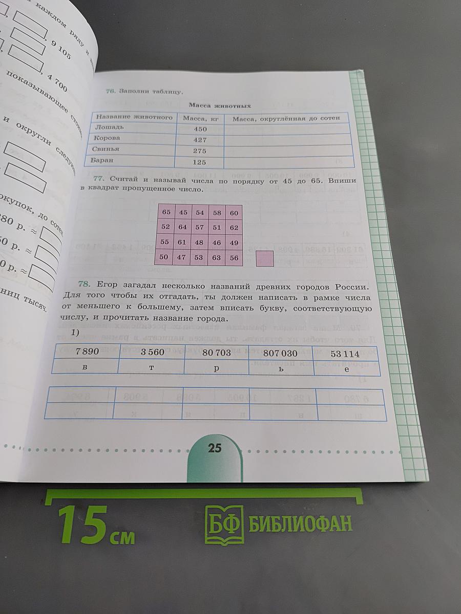 Математика. Рабочая тетрадь. 6 класс
