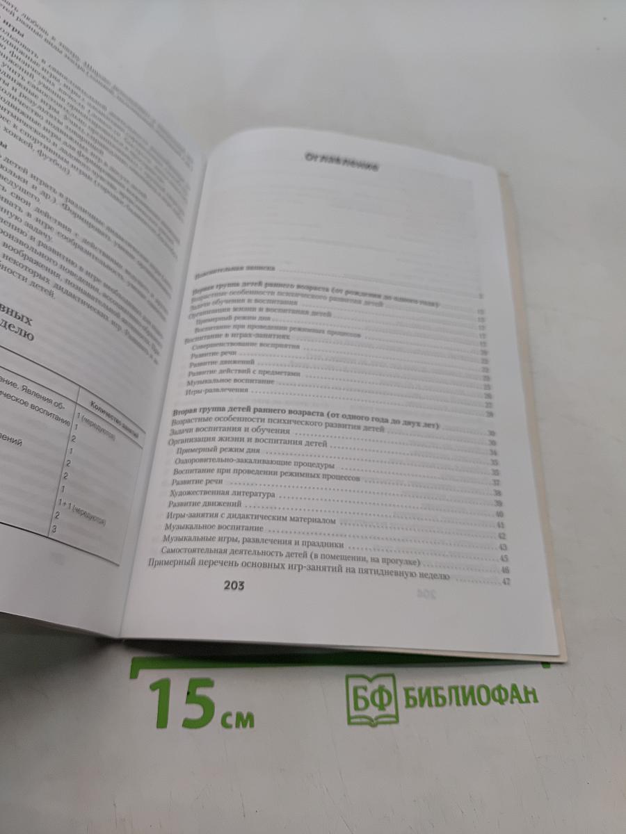 Программа воспитания и обучения в детском саду