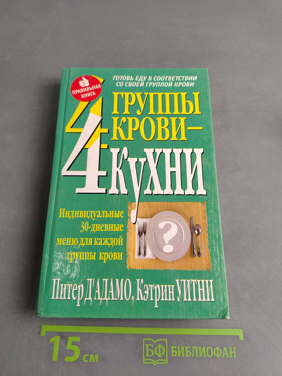 4 группы крови – 4 кухни