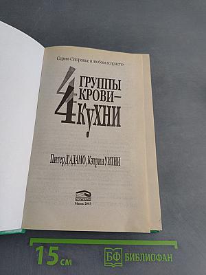 4 группы крови – 4 кухни