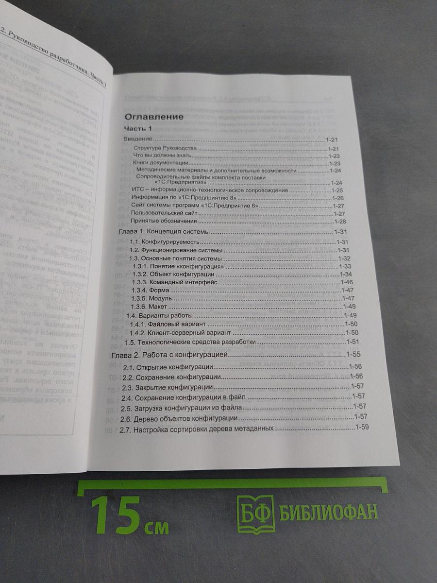 1С:Предприятие 8.2. Руководство разработчика. Часть 1