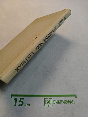 Культура повседневной жизни