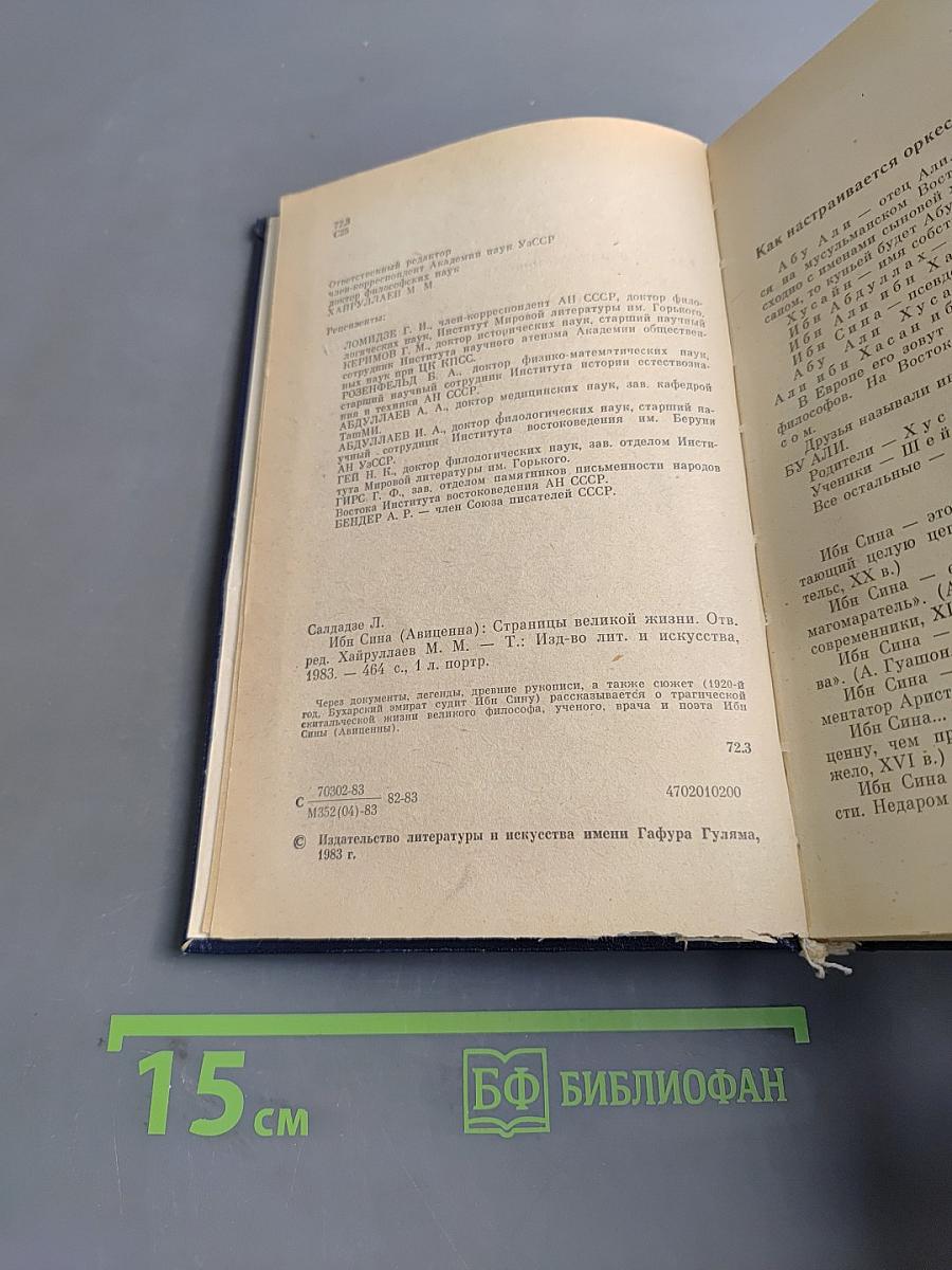 Ибн Сина (Авиценна). Страницы великой жизни