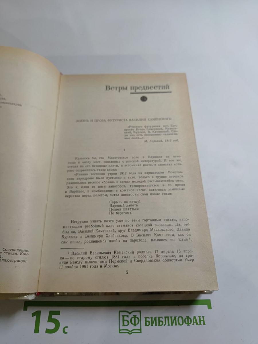 Василий Каменский. Степан Разин. Пушкин и Дантес. Художественная проза и мемуары