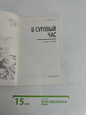 В суровый час. Записки ополченца