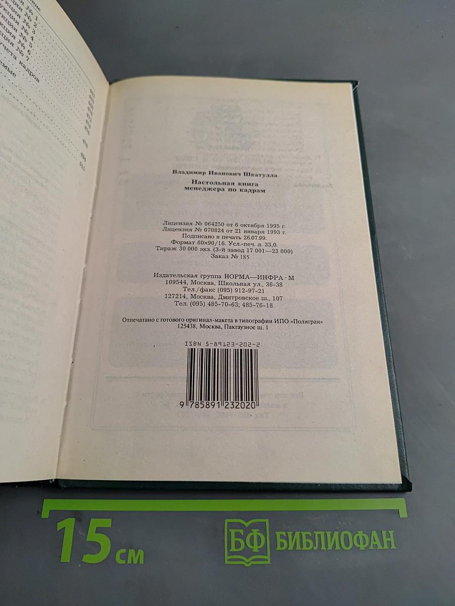 Настольная книга менеджера по кадрам